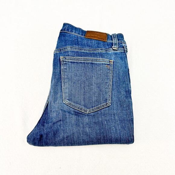 Madewell 10" Roadtripper Button Fly Denim Jeans Medium Wash Size 30 Tall - Picture 1 of 9